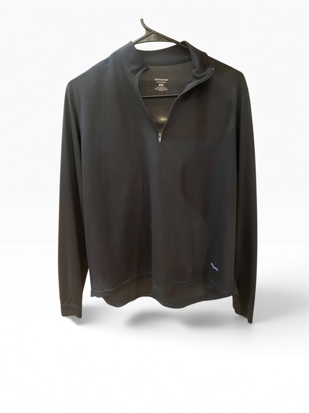 Vintage Patagonia Capilene Men's Black Zip-Up Sweater